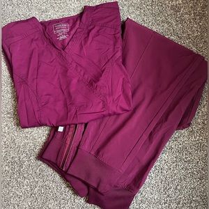 Cherokee Plum set! Top is women’s M, joggers are women’s Large